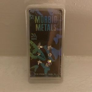 Steel Butterfly Heart Nose Stud & Hoop 6 Pack